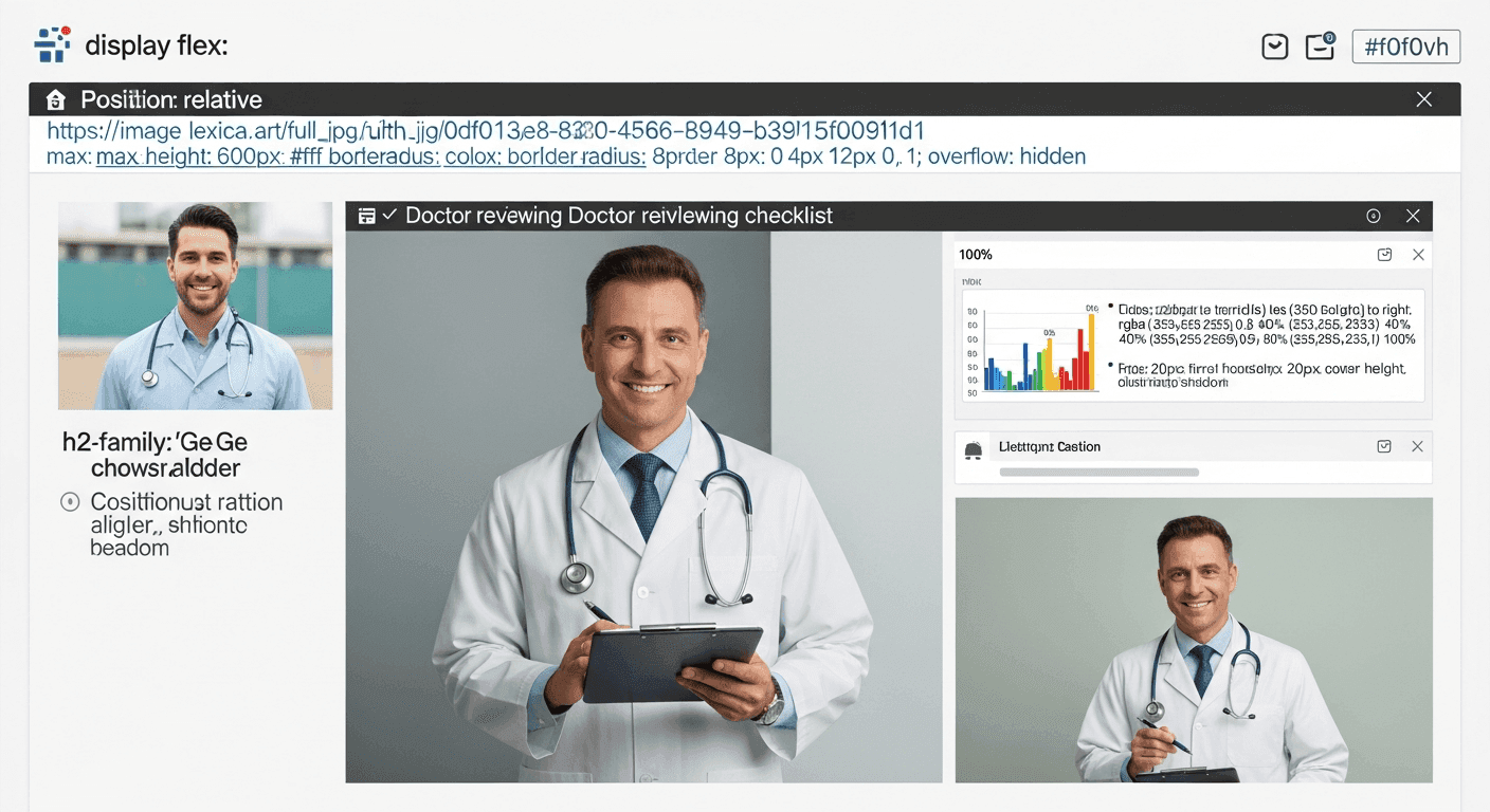 Physician reviewing foundational operations checklist before purchasing AI software