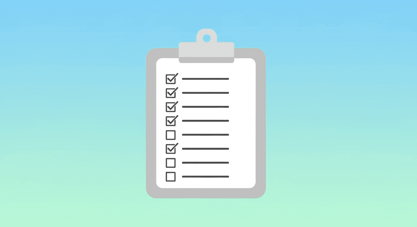 Simple checklist graphic for cardiology appointment and insurance questions