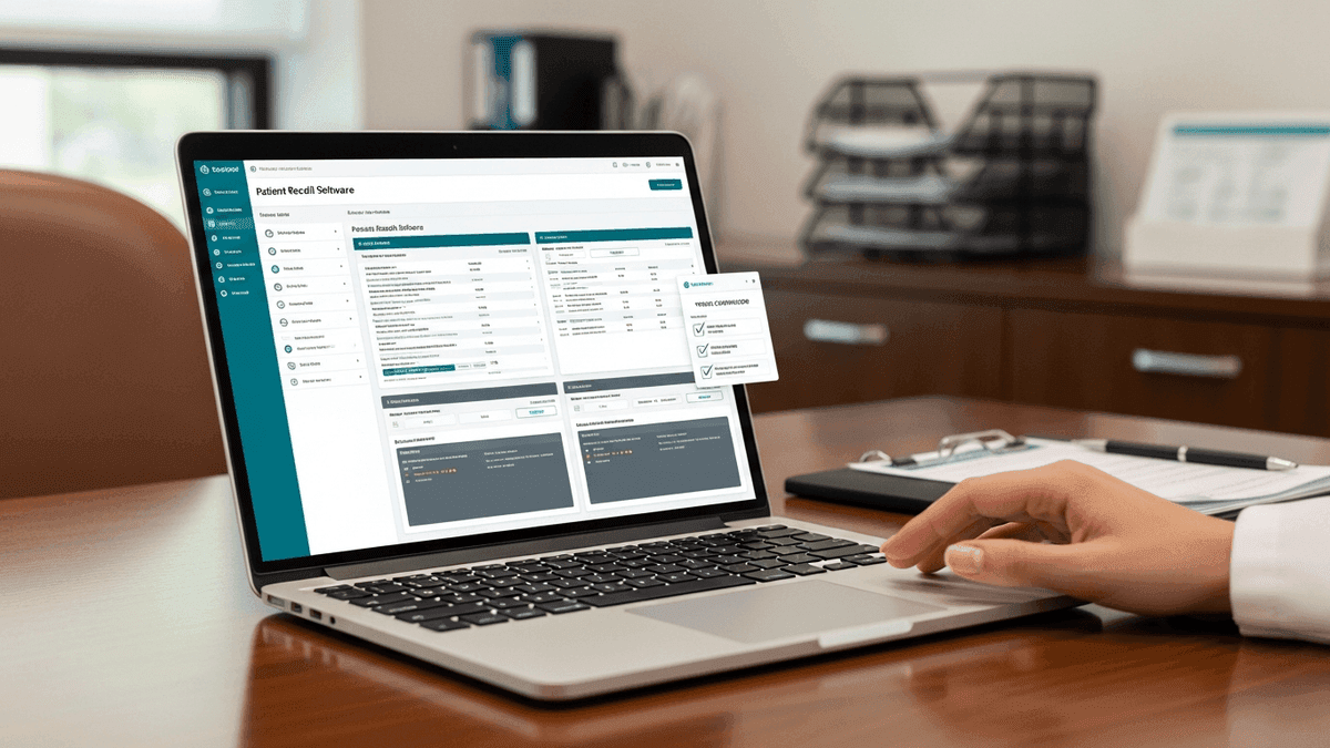 Solo clinic evaluating EHR integrated HIPAA compliant patient recall software vendor