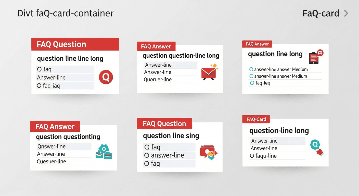 FAQ card layout for urgent care SEO services questions