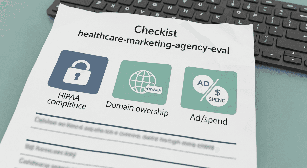 Evaluation checklist for healthcare marketing agencies focused on solo physician practices