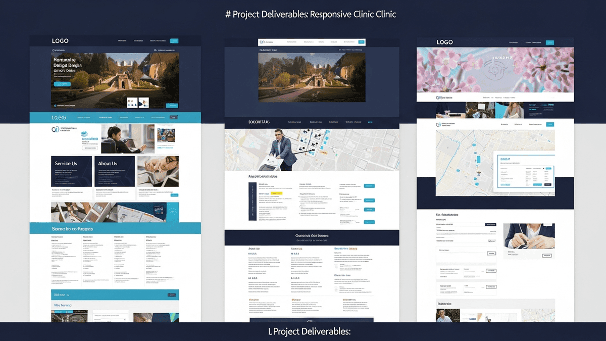 Checklist of medical practice website design deliverables including mobile pages forms and SEO handoff documents