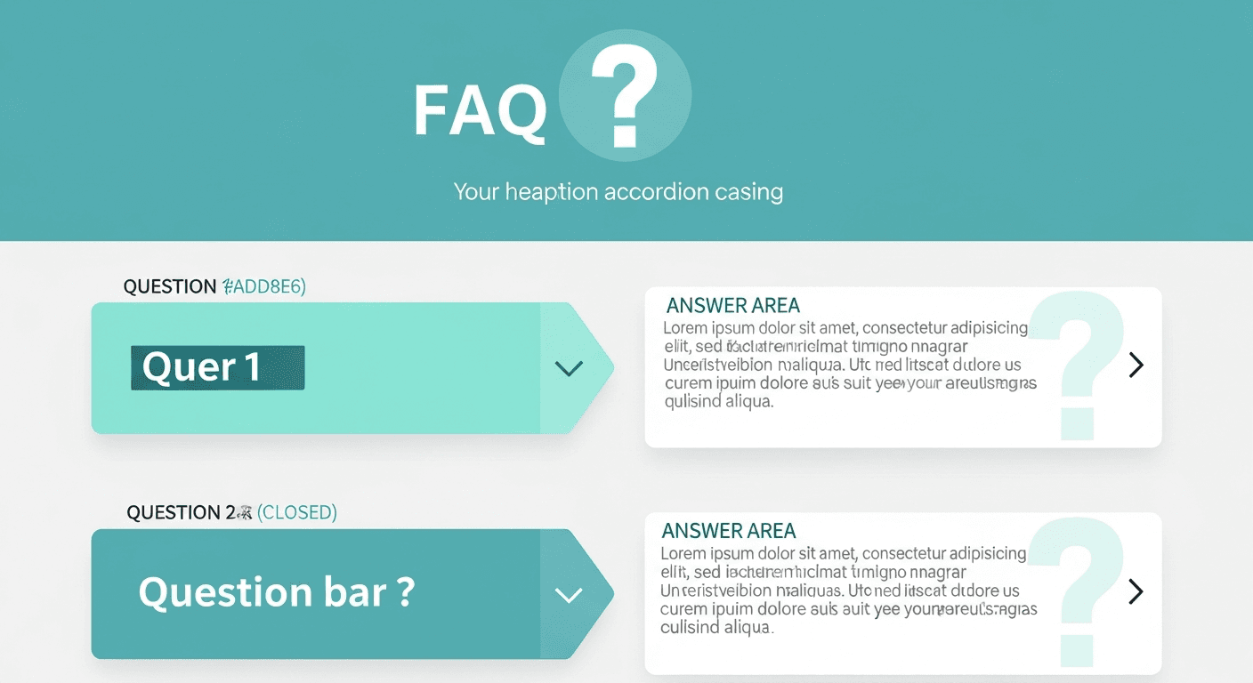 FAQ themed graphic for local SEO for gynecologists straight answers section